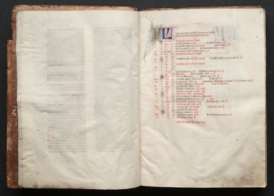 The Gotha Missal: Fol. 5r, tekst , c. 1375. af Master of the Boqueteaux