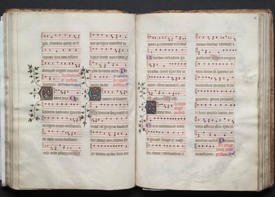 The Gotha Missal: Fol. 60r, tekst, ca. 1375. af Master of the Boqueteaux
