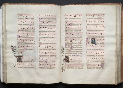 The Gotha Missal: Fol. 62r, Tekst, ca. 1375. af Master of the Boqueteaux