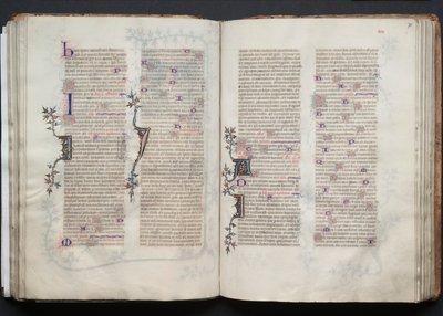 The Gotha Missal: Fol. 70r, tekst, ca. 1375. af Master of the Boqueteaux