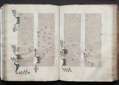 The Gotha Missal: Fol. 71r, Tekst, ca. 1375. af Master of the Boqueteaux