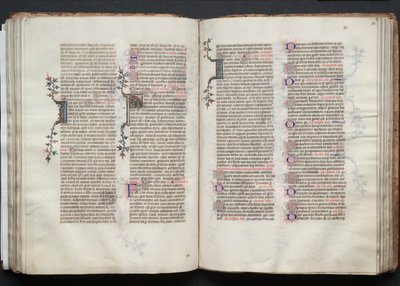 The Gotha Missal: Fol. 73r, Tekst, ca. 1375. af Master of the Boqueteaux