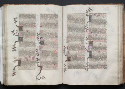 The Gotha Missal: Fol. 76r, Tekst, ca. 1375. af Master of the Boqueteaux