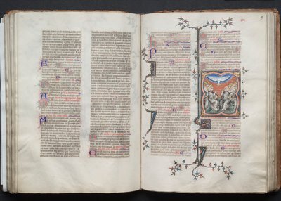 The Gotha Missal: Fol 79r, Pinsen, ca. 1375. af Master of the Boqueteaux