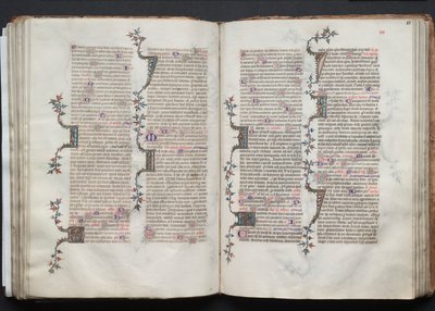 The Gotha Missal: Fol. 81r, Tekst, ca. 1375. af Master of the Boqueteaux