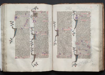The Gotha Missal: Fol. 82r, Tekst, ca. 1375. af Master of the Boqueteaux