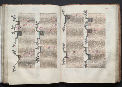 The Gotha Missal: Fol. 90r, tekst, ca. 1375. af Master of the Boqueteaux