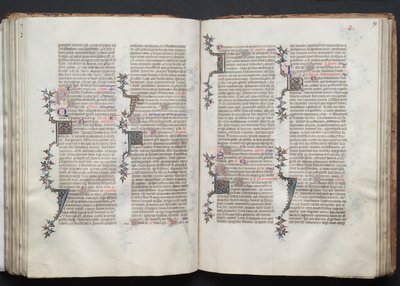 The Gotha Missal: Fol. 93r, Tekst, ca. 1375. af Master of the Boqueteaux
