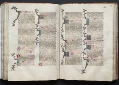 The Gotha Missal: Fol. 96r, Tekst, ca. 1375. af Master of the Boqueteaux