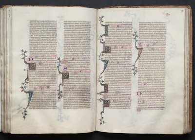 The Gotha Missal: Fol. 98r, Tekst, ca. 1375. af Master of the Boqueteaux