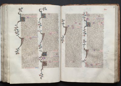 The Gotha Missal: Fol. 99r, Tekst, ca. 1375. af Master of the Boqueteaux