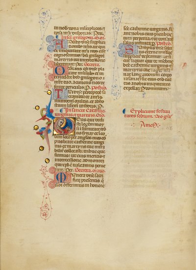 Indledende D: Sankt Katharina af Master of the Brussels Initials