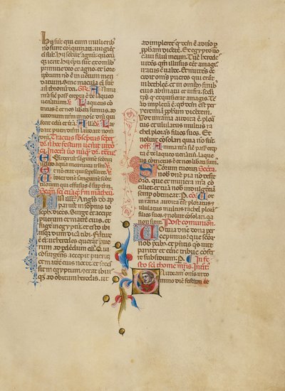 Initial G: Sankt Thomas Becket af Master of the Brussels Initials