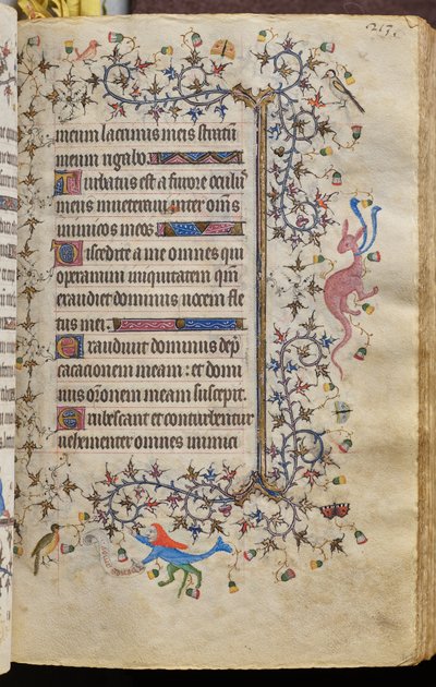 Timebog for Karl den Ædle, konge af Navarra (1361-1425): fol. 107r, Tekst af Master of the Brussels Initials and Associates