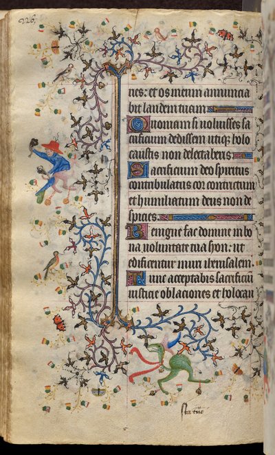 Karl den Ædle, konge af Navarra (1361-1425): fol. 113v, Tekst af Master of the Brussels Initials and Associates