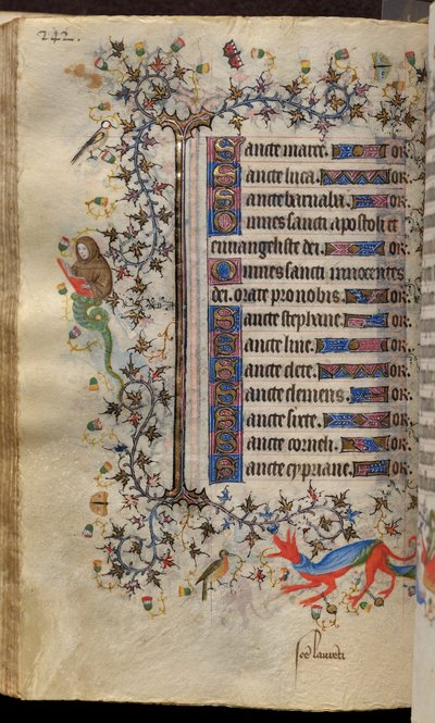 Timebog for Karl den Ædle, konge af Navarra (1361-1425): fol. 121v, Tekst af Master of the Brussels Initials and Associates