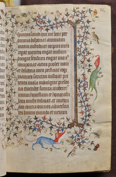 Karl den Ædle, konge af Navarra (1361-1425): bl. 16r, Tekst af Master of the Brussels Initials and Associates