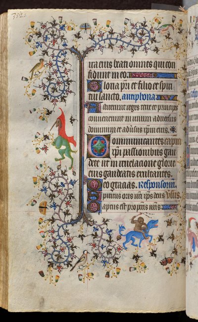 Karl den Ædle, konge af Navarra (1361-1425): fol. 171v, Tekst af Master of the Brussels Initials and Associates