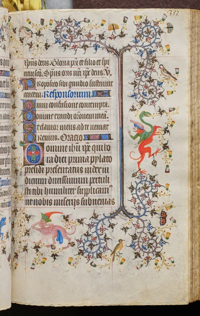 Timebog for Karl den Ædle, konge af Navarra (1361-1425): fol. 172r, Tekst af Master of the Brussels Initials and Associates