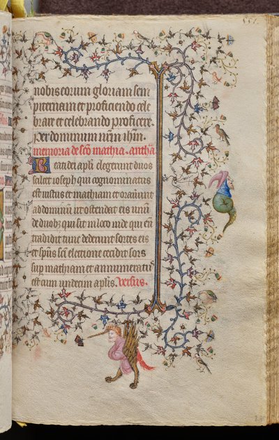 Timebog for Karl den Ædle, konge af Navarra (1361-1425): fol. 270r, Tekst af Master of the Brussels Initials and Associates