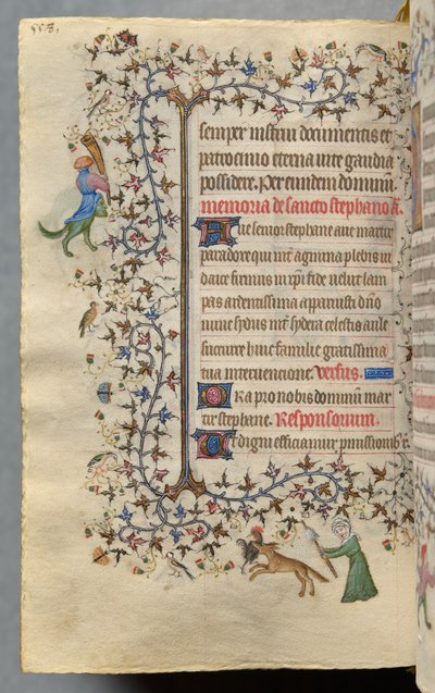 Karl den Ædle, konge af Navarra (1361-1425): fol. 273v, Tekst af Master of the Brussels Initials and Associates