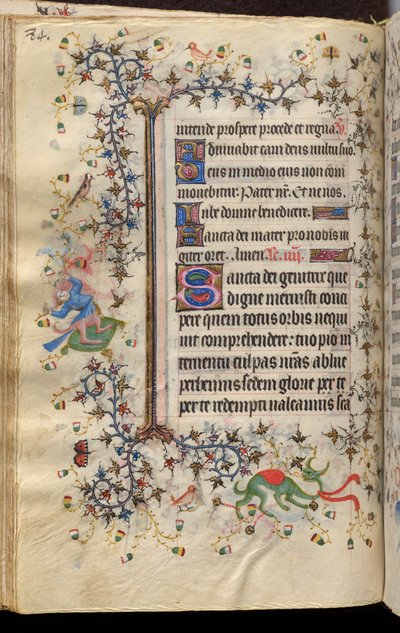 Karl den Ædle, konge af Navarra (1361-1425): fol. 42v, Tekst af Master of the Brussels Initials and Associates