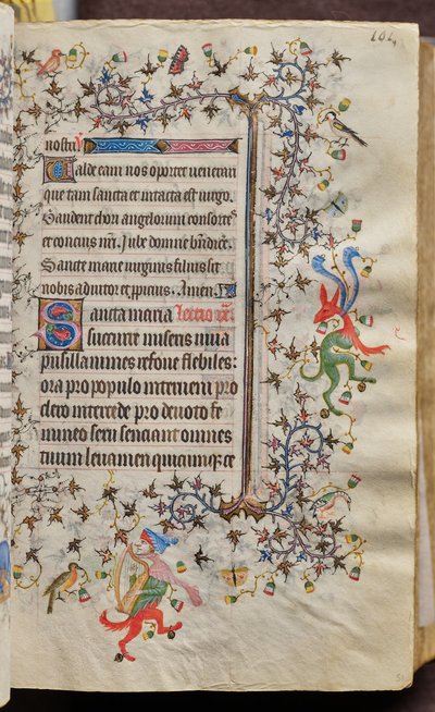 Timebog for Karl den Ædle, konge af Navarra (1361-1425): fol. 51r, Tekst af Master of the Brussels Initials and Associates