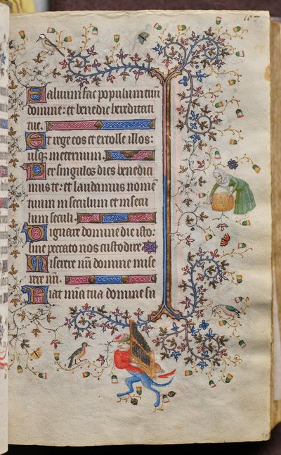 Timebog for Karl den Ædle, konge af Navarra (1361-1425): fol. 54r, Tekst af Master of the Brussels Initials and Associates