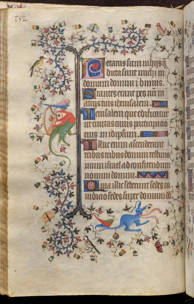 Timebog for Karl den Ædle, konge af Navarra (1361-1425): fol. 76v, Tekst af Master of the Brussels Initials and Associates