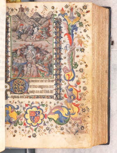 Timer for Karl den Adelige, konge af Navarra 1361-1425: fol. 106r, sidste dom, ca. 1405. af Master of the Brussels Initials and Associates