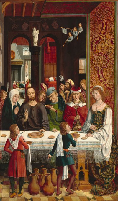 Ægteskabet i Kana, ca. 14951497. af Master of the Catholic Kings