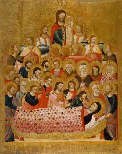 Jomfruens Dormition af Master of the Cini Madonna