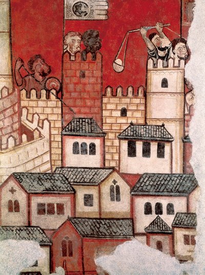 Erobringen af Mallorca, detalje af en fresco af Master of the Conquest of Mallorca