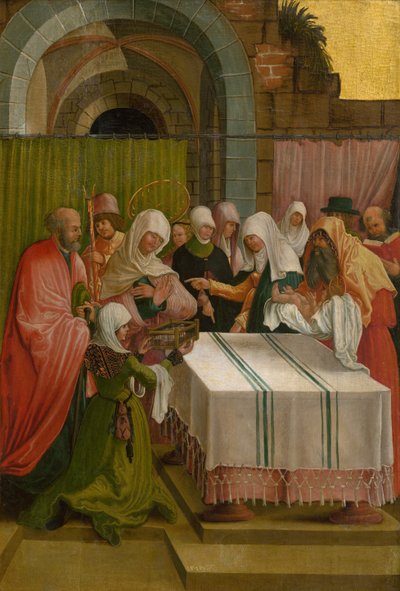 Præsentationen af Jesus ved templet, 1519. af Master of the Danube School