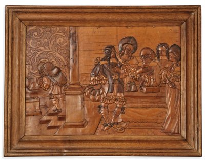 Eger intarsia panel, midten af 1600-tallet af Master of the Decorated Background