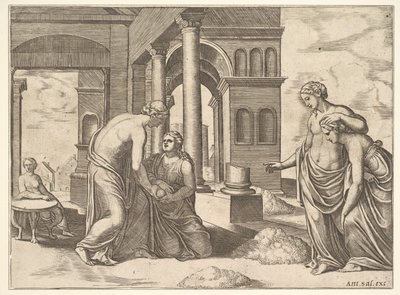 Plade 22: Venus beordrede Psyche til at sortere en bunke korn, fra 