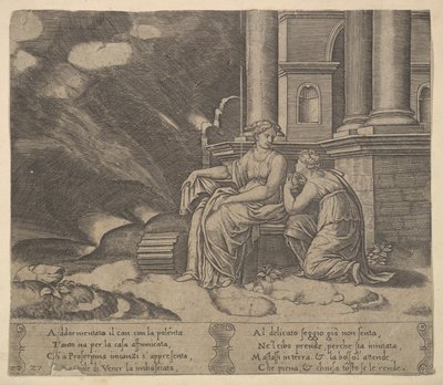 Tavle 27: Proserpina giver Psyche æsken med skønhed, fra 