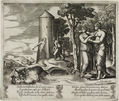Psyche forlader til underverdenen af Master of the Die