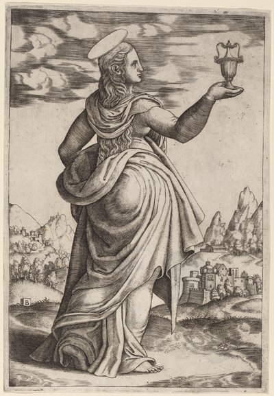 Magdalen af Master of the Die after Follower of Raphael