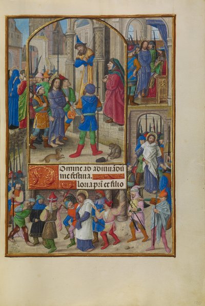 Kristus foran Kajfas af Master of the Dresden Prayer Book