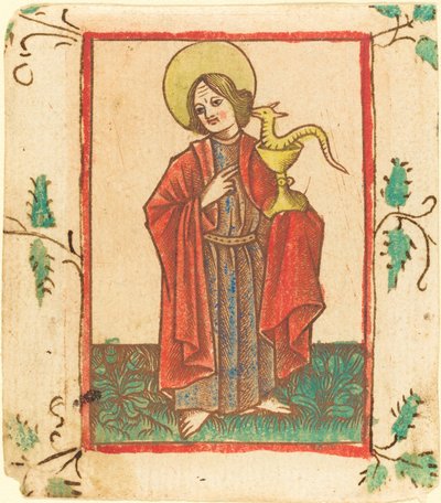Sankt Johannes Evangelisten af Master of the Dutuit Mount of Olives after Master of St. Erasmus