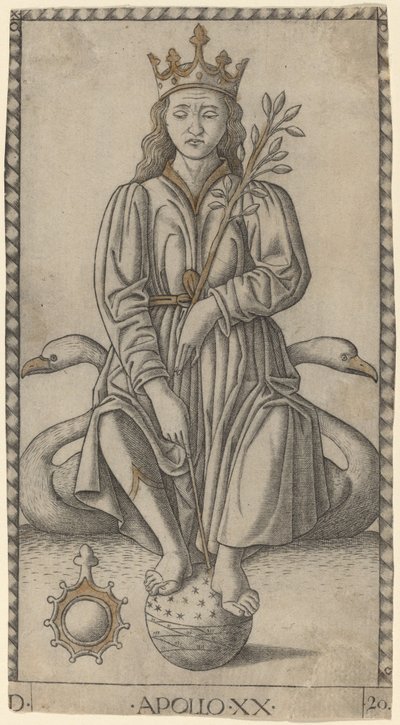 Apollo af Master of the E Series Tarocchi