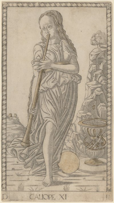 Caliope (Calliope) af Master of the E Series Tarocchi