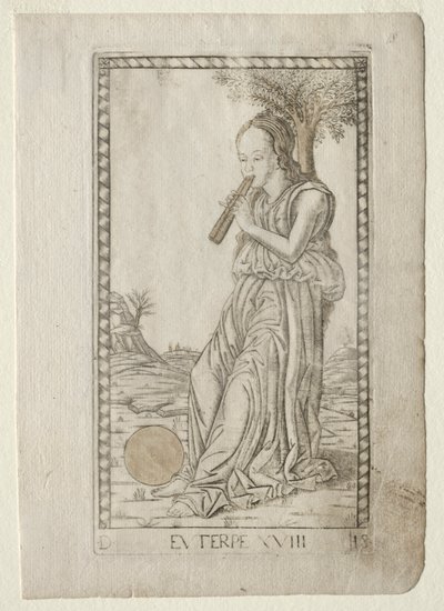 Euterpe (musik, lyrisk poesi) (fra Tarocchi-serien D: Apollo og muserne, #18) af Master of the E Series Tarocchi