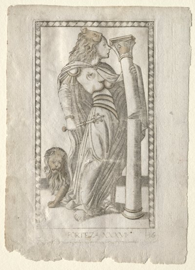 Forteza (fra Tarocchi, serie B: Cosmic Principles and Virtues, #36) af Master of the E Series Tarocchi