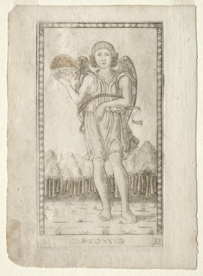 Genius of the World (fra Tarocchi, serie B: Cosmic Principles and Virtues, #33) af Master of the E Series Tarocchi
