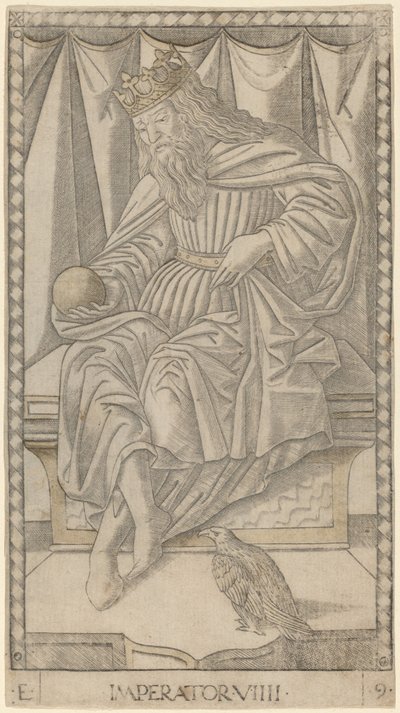 Imperator (kejser) af Master of the E Series Tarocchi