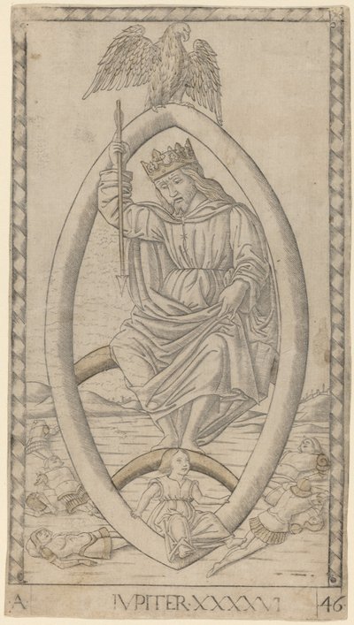 Jupiter (Jupiter) af Master of the E Series Tarocchi