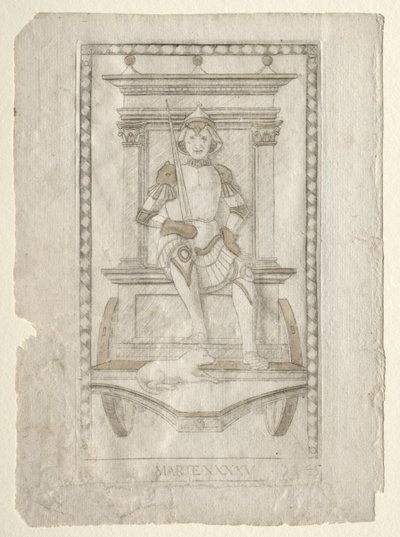 Mars (fra Tarocchi, serie A: Firmaments of the Universe, #45) af Master of the E Series Tarocchi