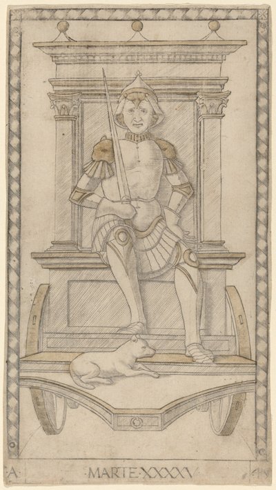 Marte (marts) af Master of the E Series Tarocchi